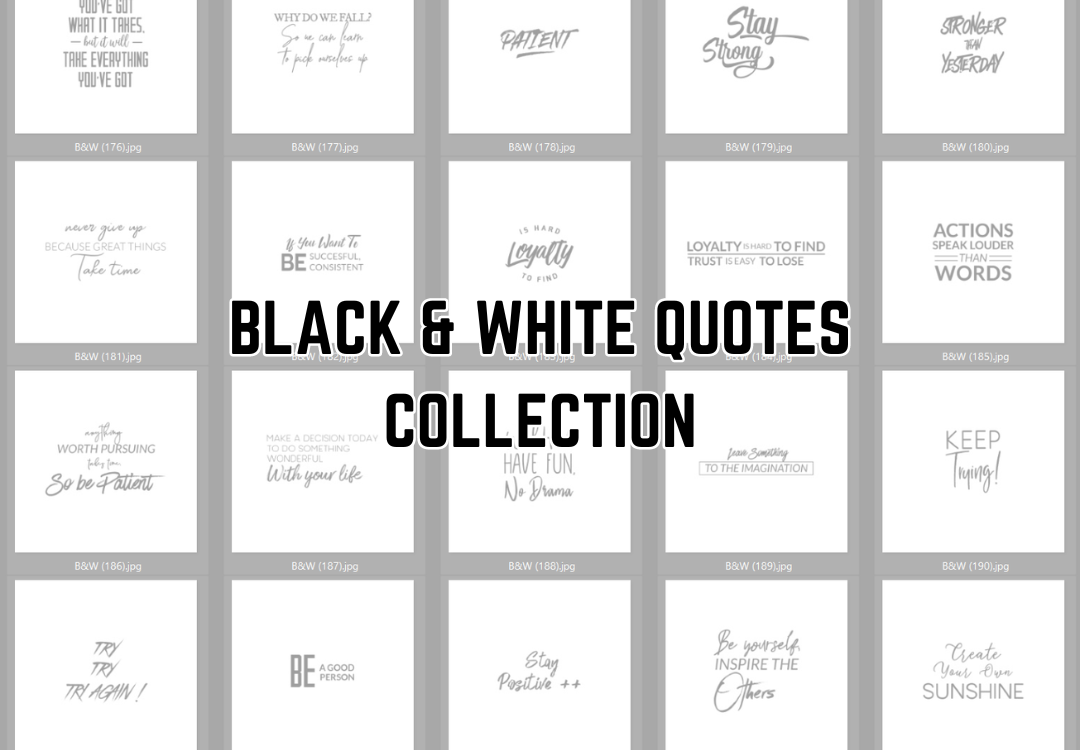 Black and White Quotes